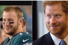 Conspiracy theories voiced by numerous twitter users varied from carson wentz being a secret british royal to prince harry and the philadelphia eagles quarterback being the same person. Even The Eagles Think Carson Wentz And Prince Harry Look Alike Bleeding Green Nation