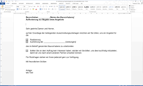 Ihrer stoffmusteranforderung liegt ein formular für ihre preisanfrage bei. Aufforderung Zur Angebotsabgabe Mit Anschreiben