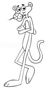 How To Draw Pink Panther Step By Step Drawing Guide By Dawn Dragoart Com Face of a drawn pink panther vector illustration. how to draw pink panther step by step