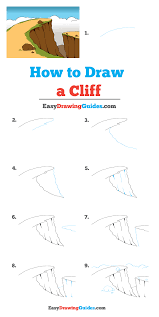 How To Draw A Cliff Really Easy Drawing Tutorial Cliff Draw Drawing Drawing Tutorial Easy Drawing Tutorial Easy Drawings