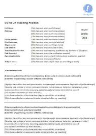 Sample cv for the post of lecture. Free Teacher Cv Template Collection Download Edit In Ms Word