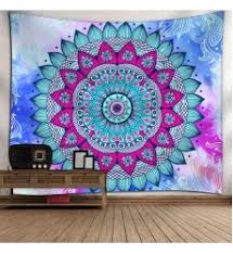 Rainbow Color Wall Tapestry For Wall Decoration With Multi Color Stereoscopic Bohemia Design Wa In 2020 Mandala Tapestries Wall Hangings Tapestry Tapestry Wall Hanging