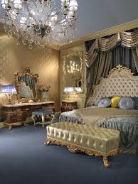 Empire Style Bedroom Highlighted By Exquisite Upholstered D407 Bench Luxurious Bedrooms Luxury Bedroom Furniture Luxury Bedroom Master