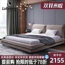 北欧现代简约双人床1 5米1 8米主卧布艺床定制婚床软包可拆洗布床 tmall com天猫 furniture decor home