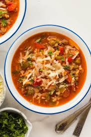 This Stuffed Pepper Soup Is A Flavorful Healthy Soup Recipe That S Loaded With Italian Sausage For Even M Stuffed Peppers Soup Recipes Pepper Pot Soup Recipe