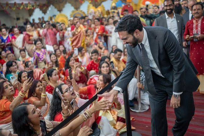 Mayor Zohran Mamdani celebrates Durga Puja in New York - Lassi With Lavina