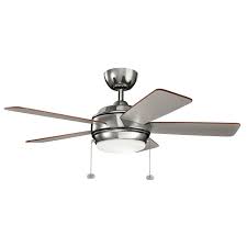 One electrician says this will case a strobe effect when on. Starkk Led 42 Fan Polished Nickel Kichler Lighting