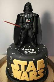 Darth Vader Cake Starwars Sugarpaste Cake Star Wars Birthday Cake Star Wars Cake Lemon And Coconut Cake
