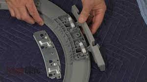 Replaced broken drum spider and shaft assembly (part # ap4449265). Samsung Front Load Washer Door Hinge Replacement Dc61 01971a Youtube