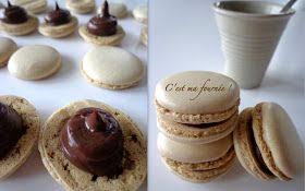 C Est Ma Fournee Macarons Chocolat Cafe Macaron Chocolat Macaron Cafe Macaron Facile