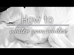 How to brighten whites without bleach. How I Whiten My Whites Without Bleach Youtube