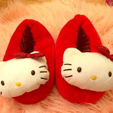 Hello Kitty Shoes Hello Kitty House Shoesslippers Poshmark Hello kitty slippers/ winter warm home floor slippers for.