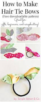 An alternative way is to just bring the short edges to the middle and then stitch. How To Make Knotted Hair Ties Hair Ties Beginner Sewing Projects Easy Sewing For Beginners