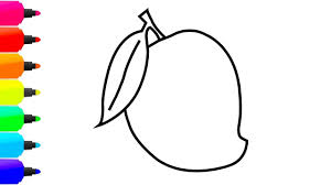 This mango coloring sheet was posted in the coloring pages category. Mango Leaf Drawing For Kids Novocom Top