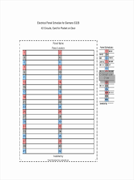 Panel schedule template 3 free excel pdf documents download templates free from electrical panel circuit directory template , image source: Free Electrical Panel Schedule Template Best Of Free 6 Panel Schedule Examples Samples In Pdf Label Templates Schedule Template Printable Label Templates