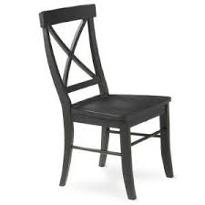 International Concepts Black Wood X Back Dining Chair Set Of 2 C46 613p The Home Depot Wooden Dining Chairs Cross Back Dining Chairs Dining Chairs