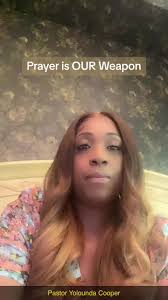 I need to remind someone Pray is your WEAPON! Pastor Yolounda Cooper💛  #pray #praise #repent #ask #yield #lifestyle #strongwomen #international  #warfare
