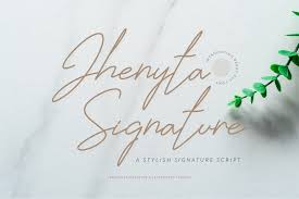 Шрифт wild flower script cyrillic. Jhenyta Signature Script In Fonts On Yellow Images Creative Store