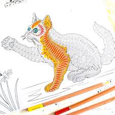 You can use our amazing online tool to color and edit the following cat coloring pages. Free Cat Coloring Page Arty Crafty Kids