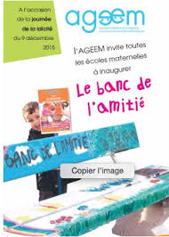Le Banc De L Amitie Pour La Semaine De La Laicite Par Ageem Via Elodie Ecole Petite Section Laicite Ecole Cour De Recre