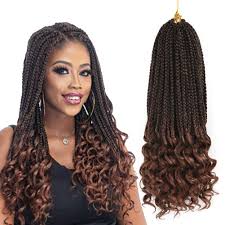 Knotless box braids give a more natural finish and look like the person's real hair, while regular box braids present a small visible knot at the beginning of the braid where you can clearly. Amazon Com 3s Wavy Box Braids Crochet Braiding Hair Extensions Ombre Dark Brown Synthetic Goddess Box Braids With Wavy Free End Crochet Braids For Woman Girls 22roots Pack 18inch T30 Beauty