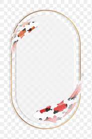 Oval Koi Fish Frame Design Element Free Image By Rawpixel Com Nap Design Element Frame Design Koi Fish