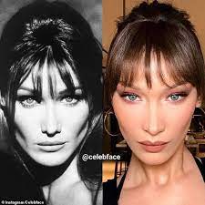 Maybe you would like to learn more about one of these? Bella Hadid And Carla Bruni Are Totally Twins Carla Bruni Bella Hadid Bella Hadid Nose
