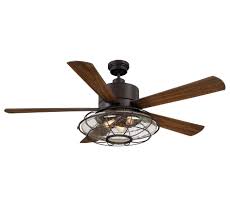 Enjoy free shipping on most stuff, even big stuff. Birch Lane 56 Keefer 5 Blade Caged Ceiling Fan With Remote Control And Light Kit Included Reviews Wayfair