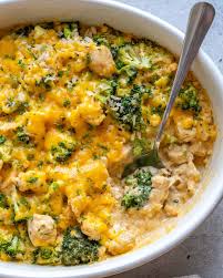 Easy Chicken Broccoli Rice Casserole Healthy Fitness Meals