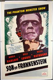 SON OF FRANKENSTEIN, Original Vintage Movie Poster starring Boris Karloff  and Bela Lugosi - Original Vintage Movie Posters