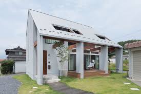 One of the last tasks in framing a house is installing the exterior trim—in particular, the eaves trim. Kounan House In Japan By Alts Design Off Houses