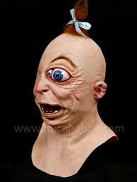 Baby Hugo is available! https://www.micahebbe.com/shop/p/babyhugo My  hypothesis is that cyclops are born with two eyes, but then one eye  migrates over and is absorbed by the dominant eye