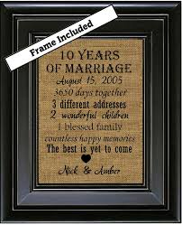 Your parents deserve a gift that says how much they mean to you and how their marriage has helped shape your life. Framed Personalized 10th Anniversary Gift 10th Wedding Etsy Birthday Presents For Dad Wedding Gifts For Parents Christmas Gifts For Mom