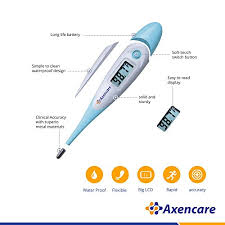 Check spelling or type a new query. Axencare Baby Thermometer Best Fever Thermometer To Monitor Oral And Axillary Armpit Temperature Fast Read Clinical And Medical Thermometer Fda Digital Mercury Free With Battery Flexible Pro Parent Supply