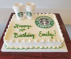Birthday Cake Starbucks Drink Recipe Starbucks Birthday Sheet Cake Adrienne Co Bakery Birthday Sheet Cakes Starbucks Birthday Funny Birthday Cakes