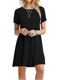 T Shirt Loose Dress Women S Casual Plain Simple T Shirt Loose Dress So Alzova Women S Men Fashion Pet Supplies Outdoor Garden Furniture Short Sleeve Dresses