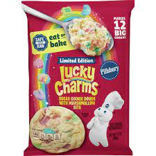 Pillsbury is making lucky charms cookie dough. Pillsbury Ready To Bake Limited Edition Lucky Charms Cookie Dough Pillsbury Com