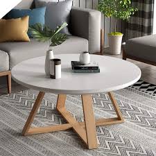 This is a coffee table fit for a diva. Short Round Coffee Table Wood End Side Table Living Room Nesting Tables With X Base Leisure Wooden Nightstands Table Accent Sofa Table For Home Office Furniture Decor Amazon Ca Home