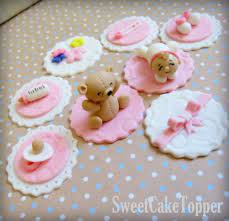 Baby Shower Cupcake Topper Handmade Edible Fondant Cupcake Etsy Baby Shower Cupcakes Shower Cupcakes Baby Shower Cake Decorations