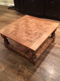 Lampsplus.com has been visited by 100k+ users in the past month Cherry Coffee Table With Herringbone Tiled Top Ana White