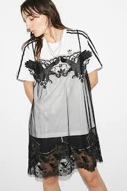 I wash some of my dry clean only items haha. Adidas X Dry Clean Only White Lace T Shirt Dress Urban Outfitters Uk