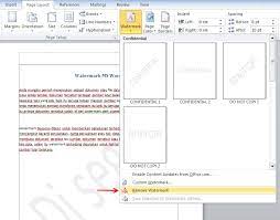 Menghilangkan nomor halaman pada cover. Cara Menghilangkan Watermark Background Transfaran Di Ms Word Panduan Ms Office