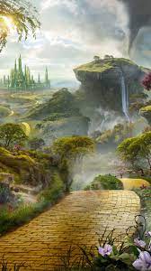 Oz The Great And Powerful 2013 Phone Wallpaper Moviemania Fantasy Landscape Fantasy Castle Beautiful Fantasy Art