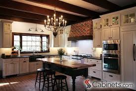 Sleek finishes such as these are nicely highlighted by any range of wooden hues or neutral colors like white and slate gray. Mixing Cabinet Styles And Finishes Cabinets Com