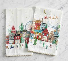 christmas in the city guest towels