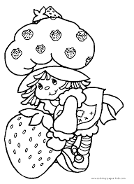 My adult coloring pages include flowers, animals and geometrics. Strawberry Shortcake Color Page Free Printable Coloring Book Pages