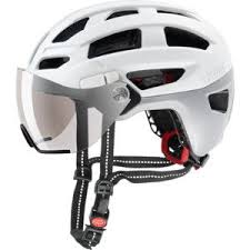 Cycling Helmet Uvex Finale Visor White Silver Mat Cycling Helmet Helmet Bike Repair