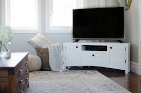 Corner tv table stand consist of top, middle, bottom and sides. Corner Tv Stand Free Plans Nick Alicia
