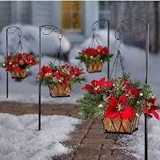 Best Christmas Hanging Baskets With Lights Outdoor And Indoor Christmas Decorations Diy Outdoor Christmas Greenery Christmas Decorations Rustic