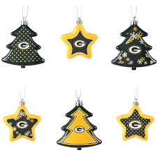 Shop for packers christmas tree skirt online at target. Green Bay Packers Six Pack Shatterproof Tree And Star Ornament Set